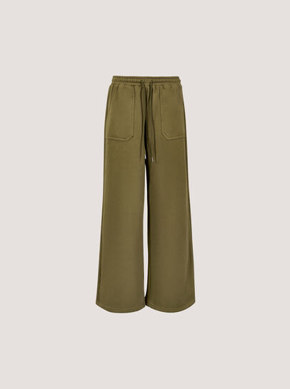 Wide-Leg Jersey Joggers