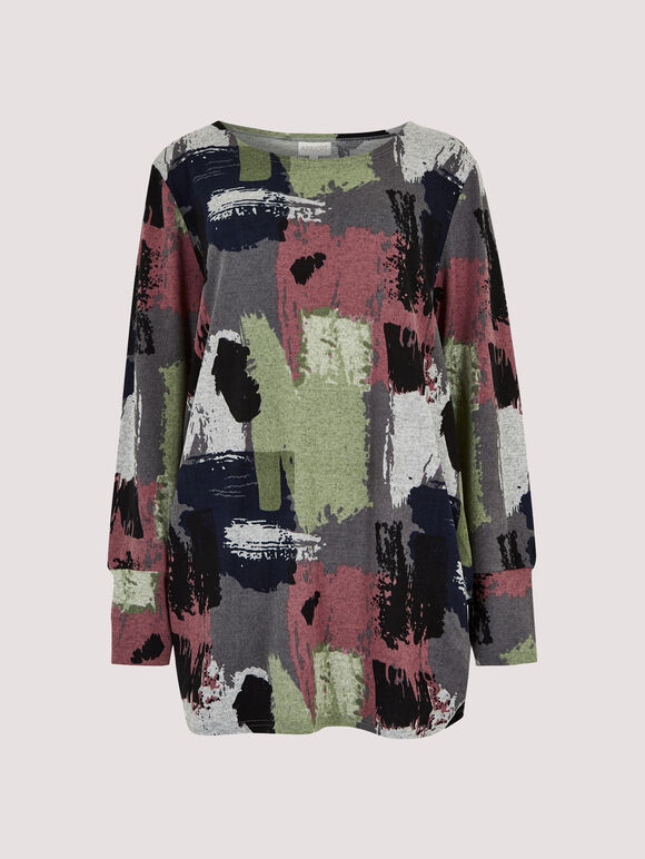 Paint Stroke Top, Grey, large