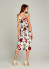 Rose Print Skater Dress, Cream, large