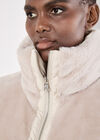 Reversible Oversized Puffer Gilet, Stone, large