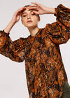 Medow Chiffon  Blouse, Brown, large
