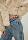 Maca Stud Embellished Wide Leg Jeans, Blue, large
