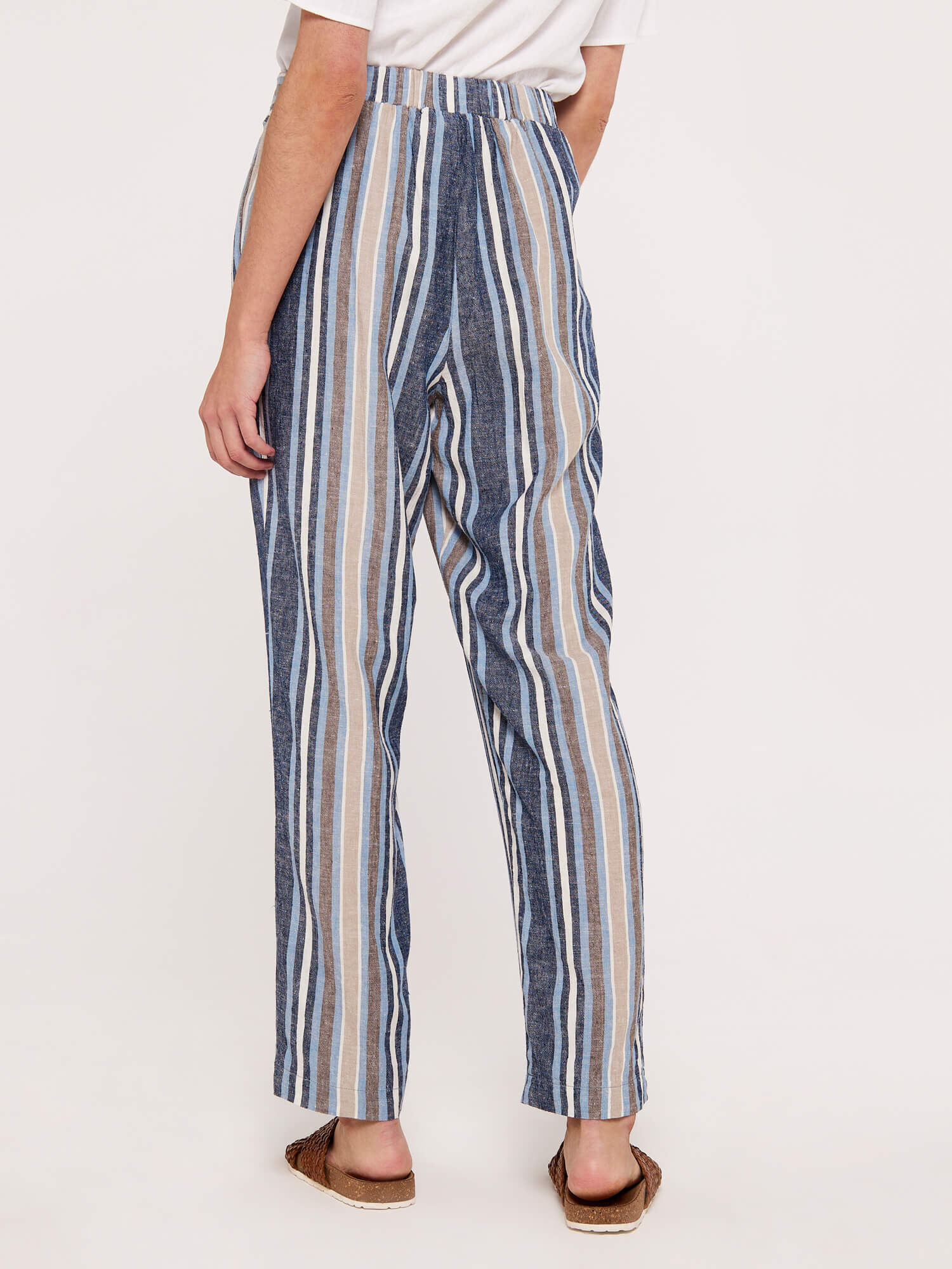 Striped overall cheap pants