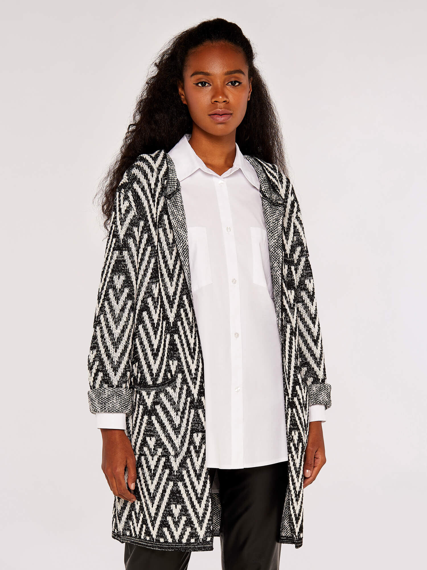 Striped hooded hotsell cardigan