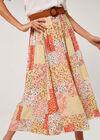 Ditsy Fusion Crinkle Skirt, Orange, large