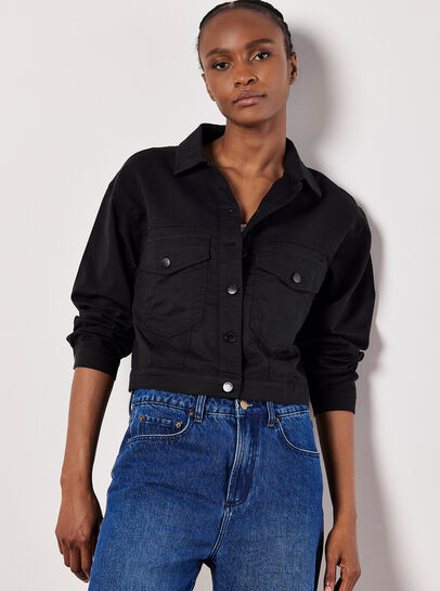 Boxy Twill Jacket