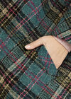 Teal Plaid Coat, Teal, large