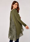 Contrast Panel Top, Khaki, large