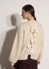 Bow Back Soft Jumper, Stone, large