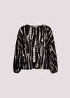 Tie Dye Stripe Top, Black, large