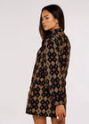 Tribal Jacquard Jacket, Black, large