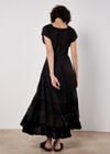 Lace Detail Corset Maxi Dress, Black, large