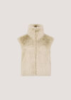 Faux Fur Gilet, Stone, large