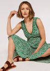 Daisy Smock Dress, Green, large