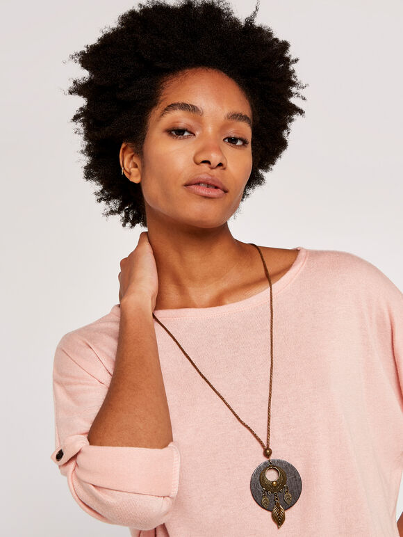Ruched Side Top, Pink, large