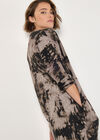Tie Dye Knit Mini Dress, Stone, large