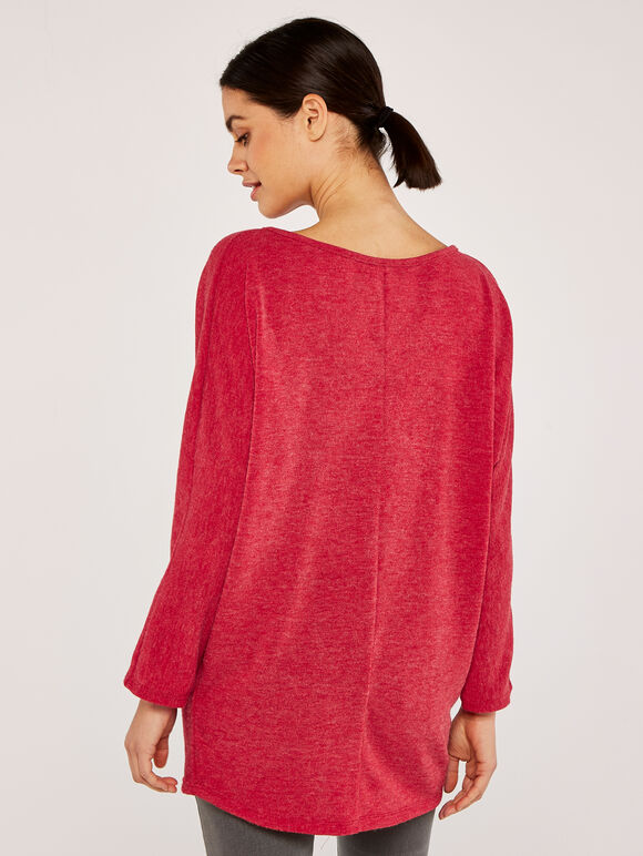 Rock And Roll Batwing Soft Top, Red, large