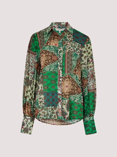 Paisley Patchwork Shimmer Shirt