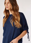 Soft Touch Knitted Top, Navy, large