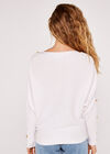  Button Detail Jumper, Cream, large