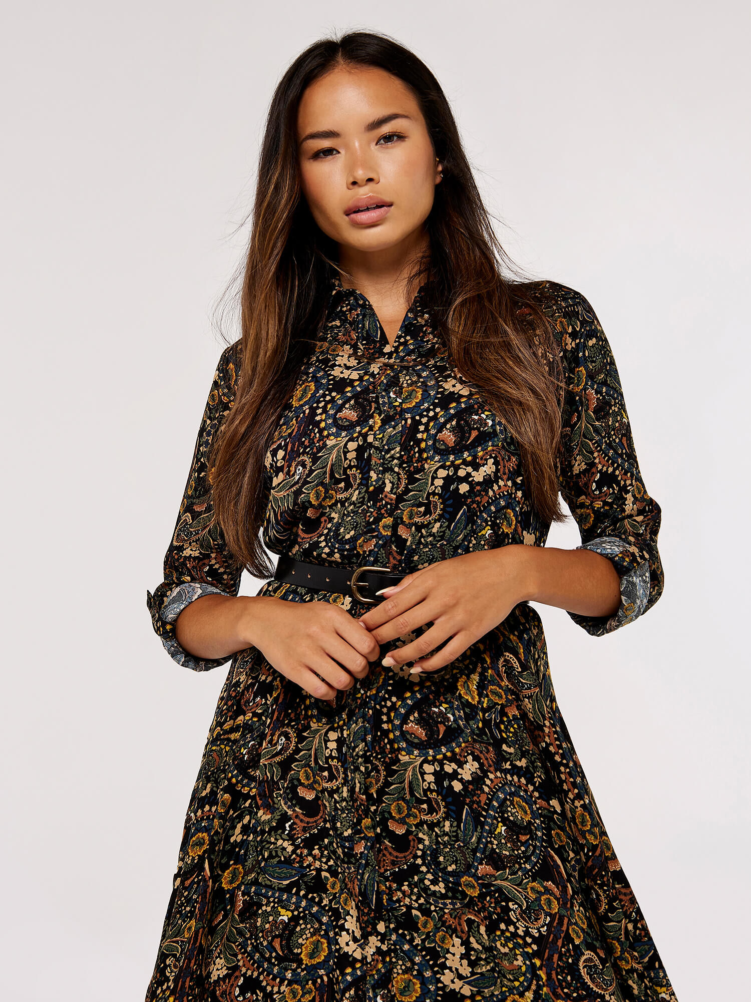 Warehouse cutabout paisley shirt deals dress