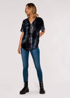 Burn Out Zip Top, Blue, large