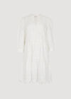 Broderie Anglaise Tiered Mini Dress, White, large