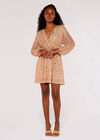 Sequin Batwing Dress, Yellow, large
