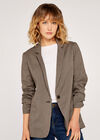 Heritage Check Tailored Jacket, Stone, large