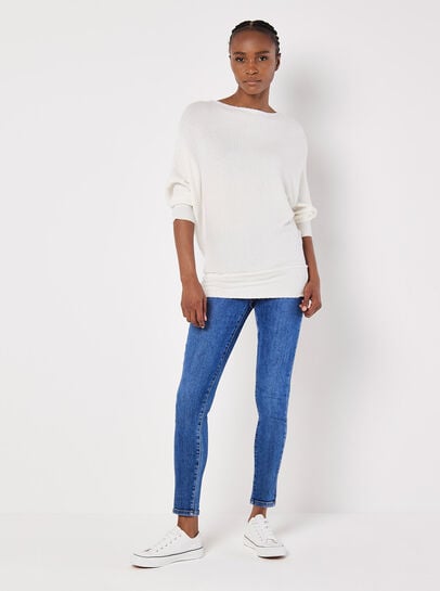 Textured Knit Lightweight Jumper
