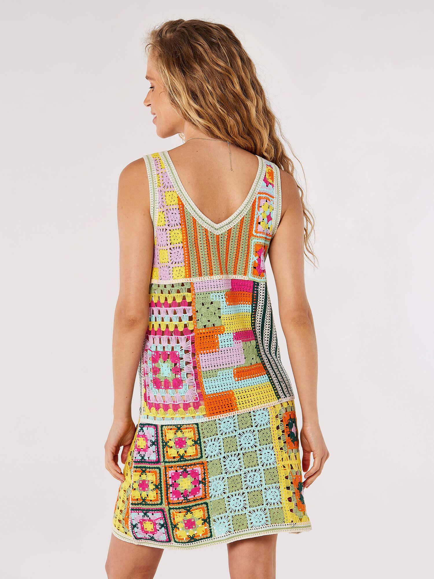 Crochet new arrivals patchwork dress