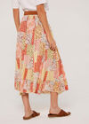 Ditsy Fusion Crinkle Skirt, Orange, large