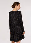 Constellation  Tier Dress, Black, large
