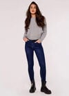 Textured Knit Jumper, Light Grey / Silver, large