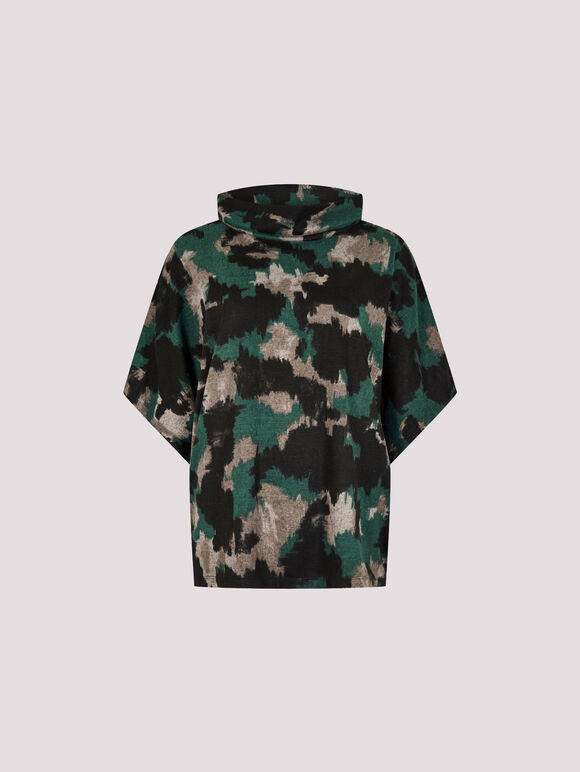 Paint Splash Soft-Touch Top, Green, large