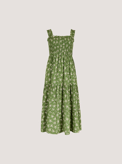 Orchid Smock Midi Dress