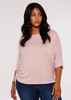 Curve Soft Touch Top, Pink, large