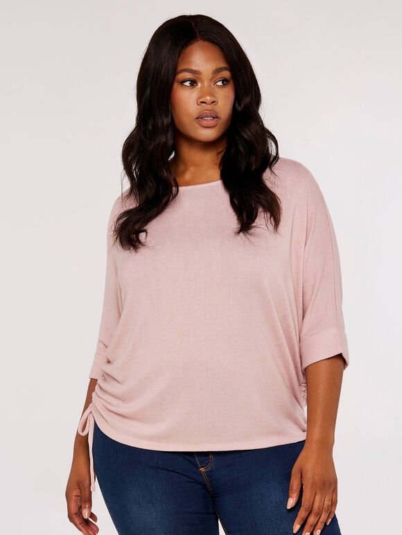 Curve Soft Touch Top, Pink, large
