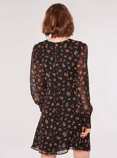 Ditsy Floral Chiffon Mini Dress
