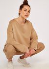 Cropped Sweatshirt, Stone, large