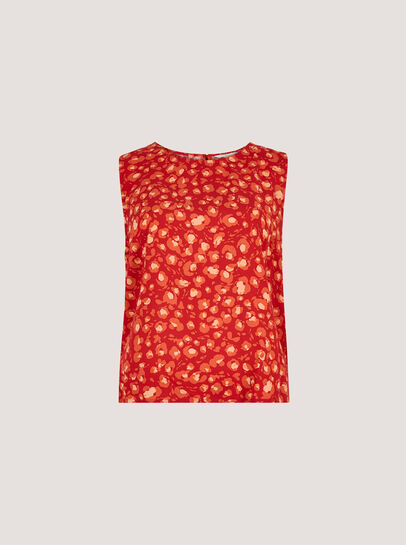 Tie Back Leopard Print Top