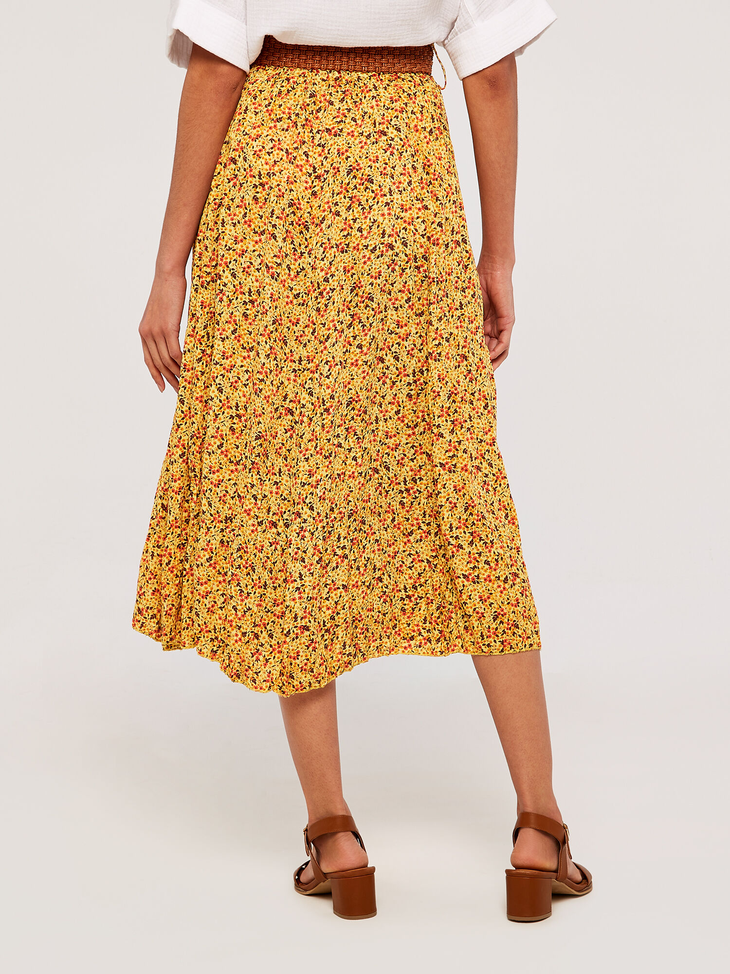 Leith ditsy floral midi skirt cheap