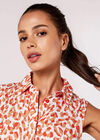 Cheetah Print  Mini Dress, Coral, large