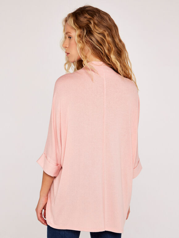 Soft Mid Seam Top, Pink, large
