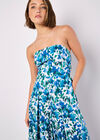 Floral Ikat Palazzo Jumpsuit, Blue, large