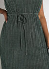 Curve Sparkle Plisse Midi Dress, Aqua - Turquoise, large