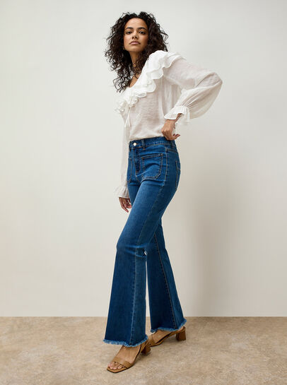 Lucia Retro High-Rise Flare Jeans