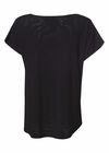Front Mesh Back Blouse, Black, large