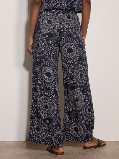 Kaleidoscope Print Woven Trousers