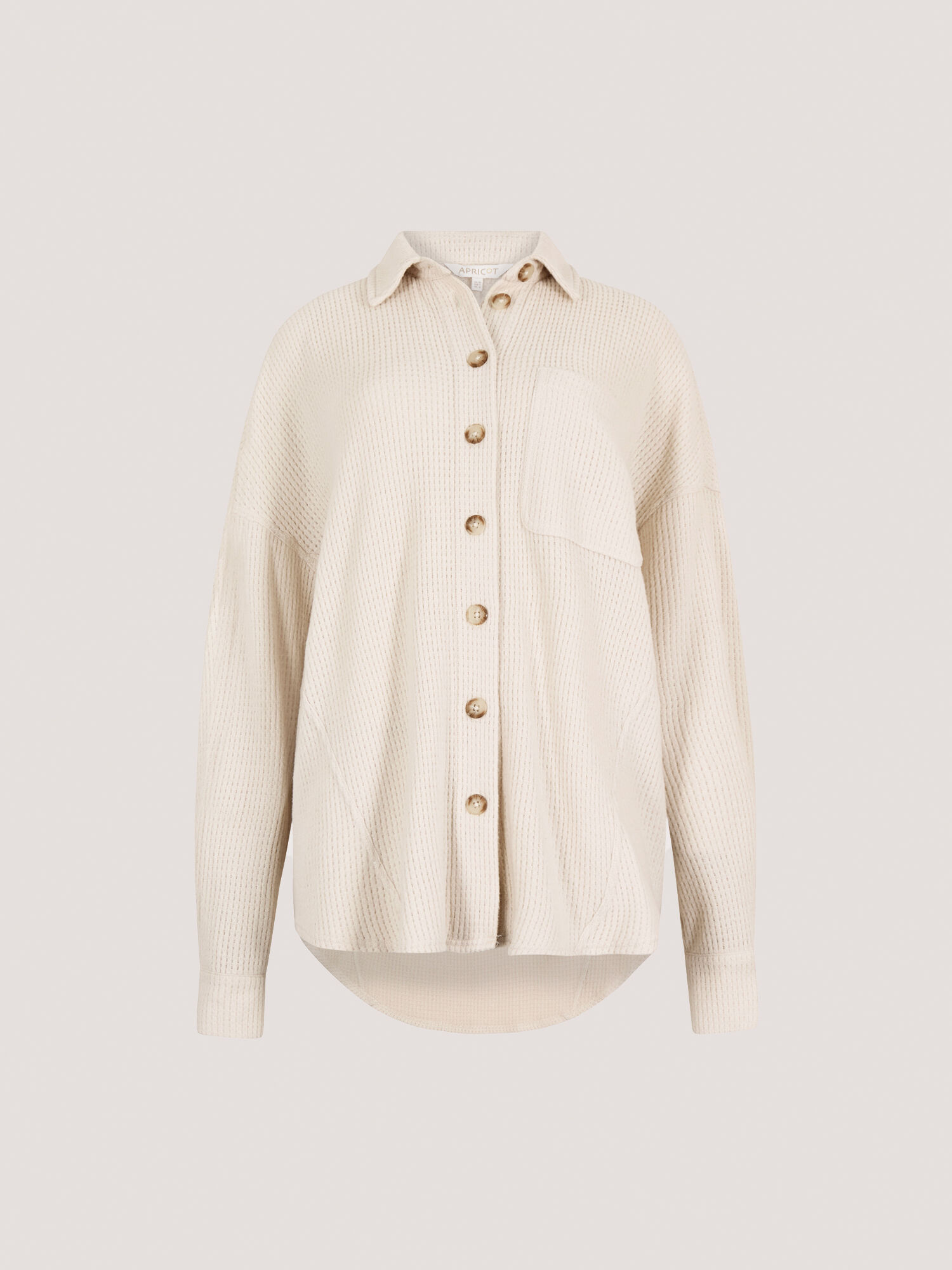 Oversized Waffle Knit Shirt | Apricot Clothing